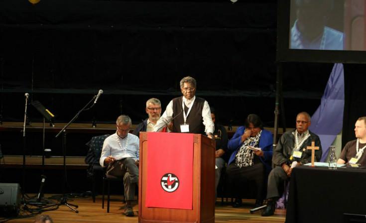 Rev Djawanydjawany Gondarra, the Chairman of the Northern Regional Council of the Uniting Aboriginal and Islander Christian Congress.